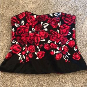 White House Black Market Rose Top